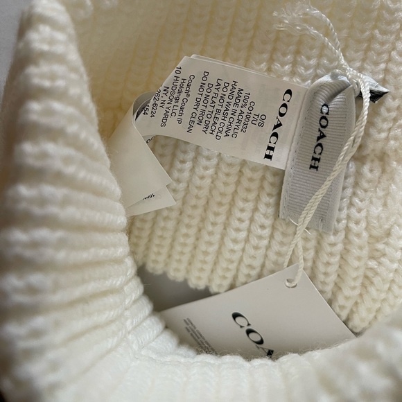 NWT COACH Cable Knit Headband IN CREAM/IVORY - Picture 5 of 7